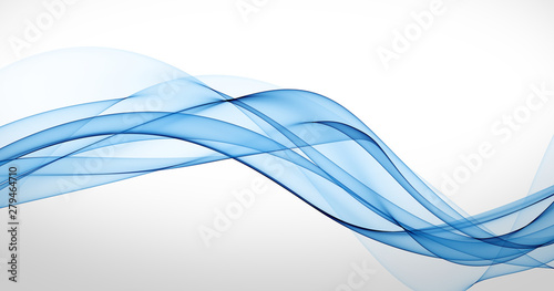 abstract smoth blue motion lines background