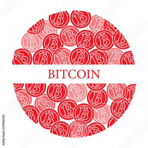 Bitcoins. Digital currency. Blockchain technology.