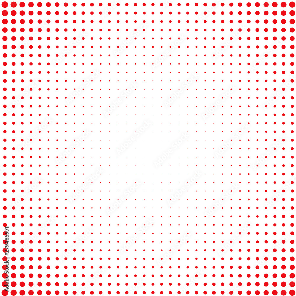 Red circles on white background  