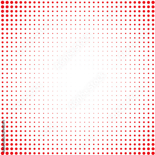Red circles on white background  