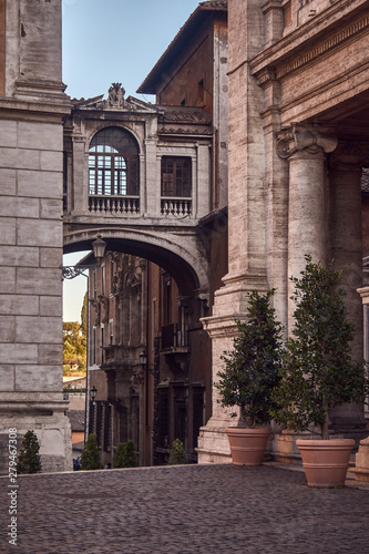 street in old town of rome italy