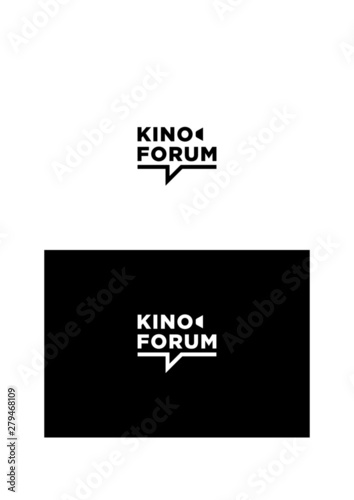 Cinema forum company logo template.