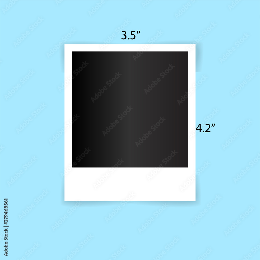 Vettoriale Stock Photo frame polaroid frame vector Template illustration  EPS10-01 | Adobe Stock