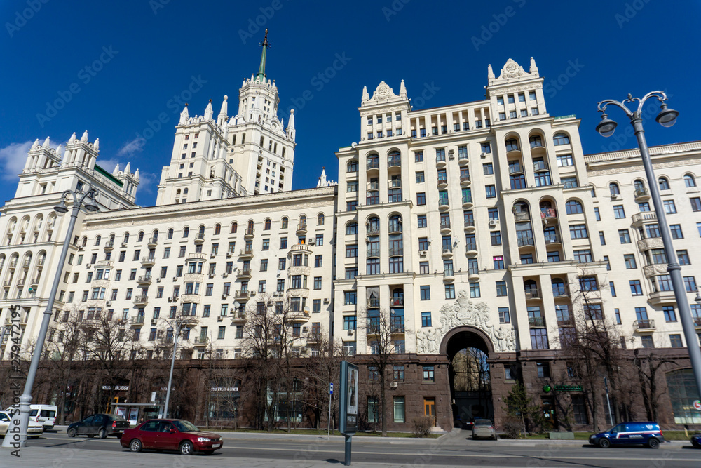 High-rise building on Kotelnicheskaya embankment, one of few famous highrise buildings of Stalin time
