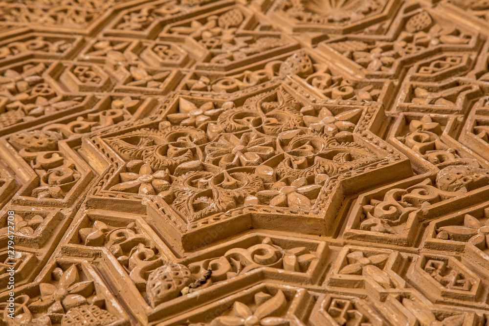Spectacular roof detail inside the Alhambra Spectacular roof detail inside the Alhambra