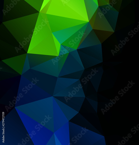 Vector Abstract geometric darkness black shape polygonal style