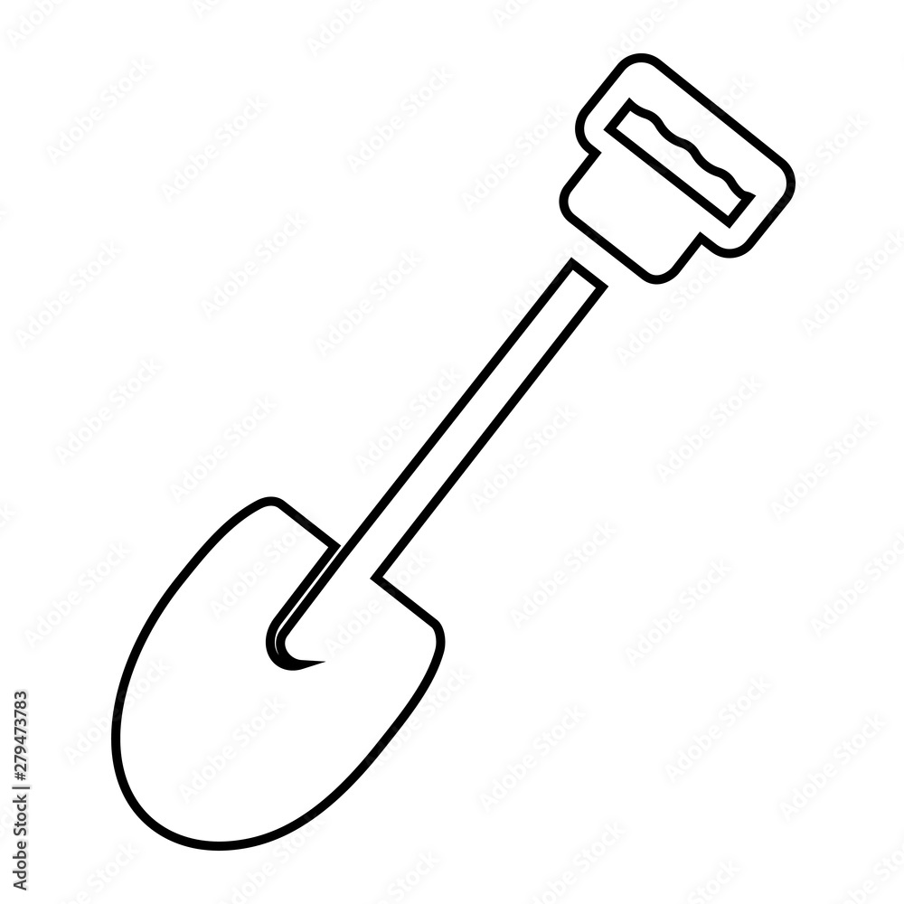 Shovel vector Icon. Gardening Illustration symbol. Construction Equipment Sign or logo. Shovel vector Icon. Gardening Illustration symbol. Construction Equipment Sign or logo.