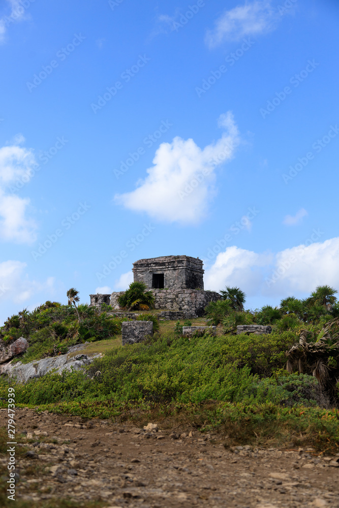 a fantastic view over the ruins in Mexico a fantastic view over the ruins in Mexico