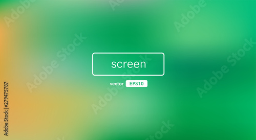 Abstract blurred gradient background. Yellow, green color. Unfocused style bokeh. Colorful editable mesh. Soft pastel colored blur. Minimal modern style. Beautiful template. EPS10 vector illustration.