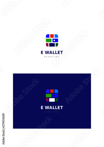 E wallet company logo template.