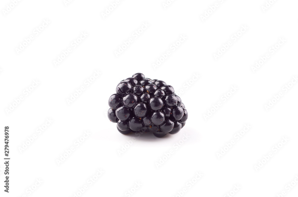 Blackberry berry isolated on white background. Organic food. Blackberry berry isolated on white background. Organic food.
