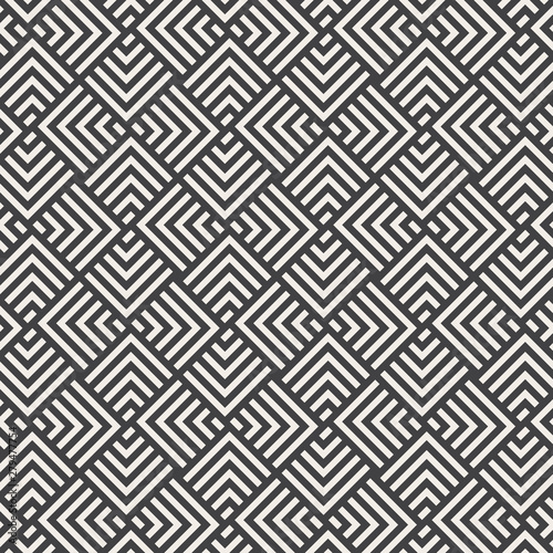 Vector pattern. Repeating geometric stripe chevron and square diamond shape, graphic clean for fabric, wallpaper, printing. Pattern is on swatches panel