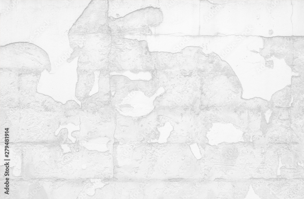 Hintergrund marode Hauswand abgeplatzter Zementputz hellgrau mit Textfreiraum - Background ailing house wall in light grey with copyspace