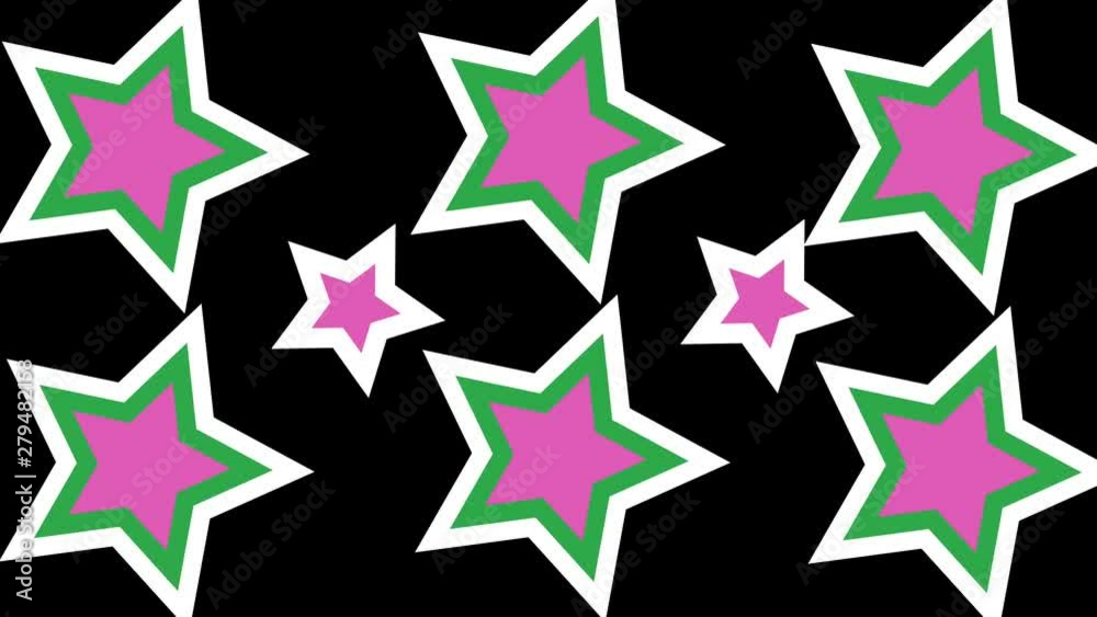 Flying stars animation Flying stars animation