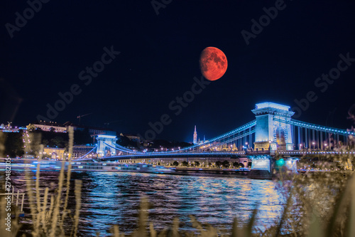 Super blood moon in Budapest