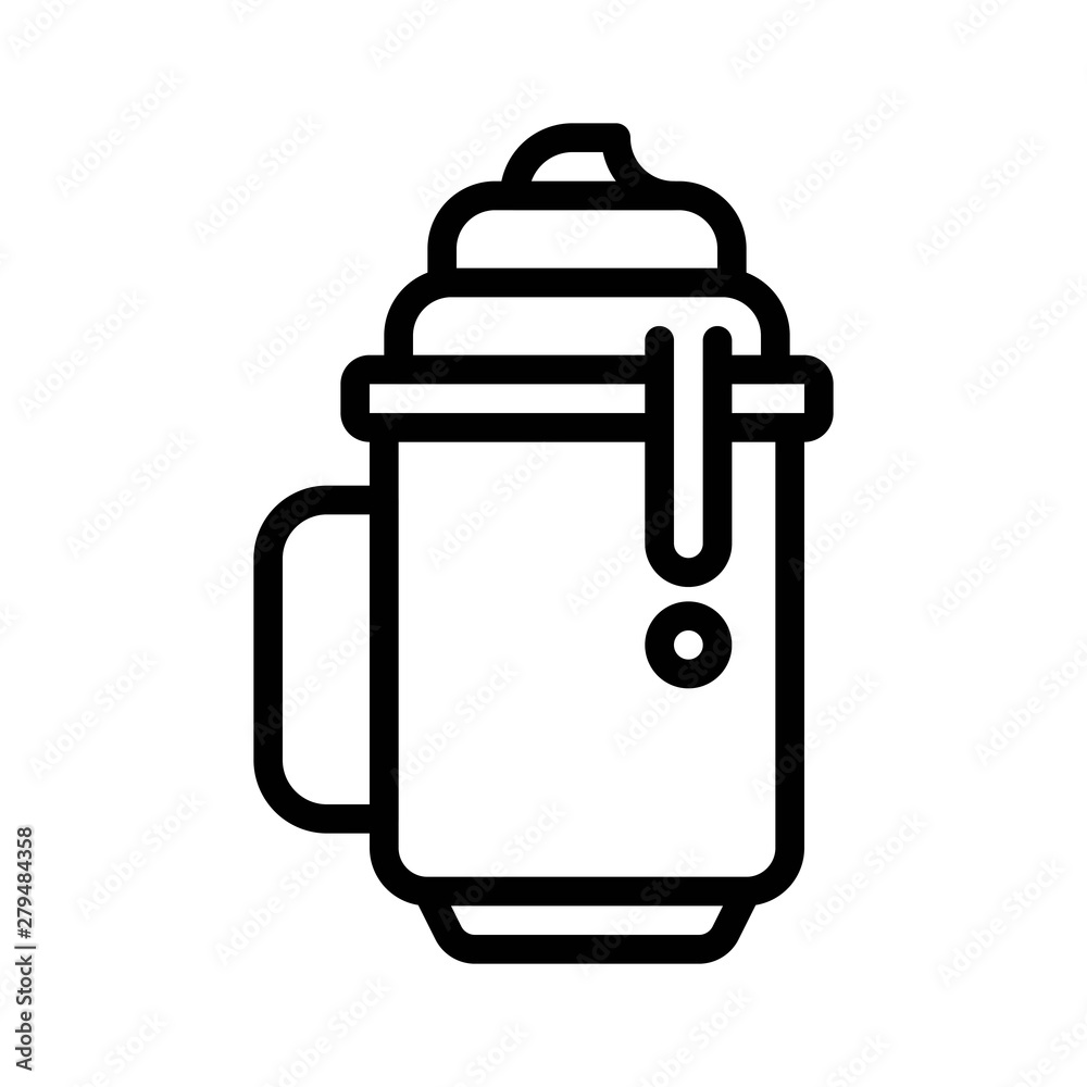 Milkshake vector, Chirstmas menu line style icon, editable outline Milkshake vector, Chirstmas menu line style icon, editable outline