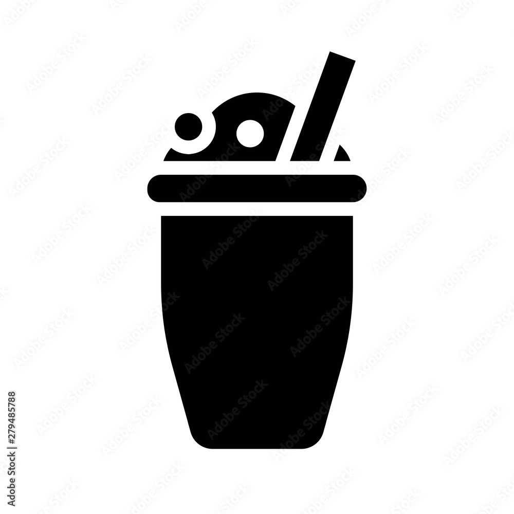 Frappe vector, Chirstmas menu solid style icon Frappe vector, Chirstmas menu solid style icon