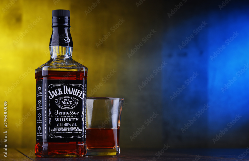 Bottle of Jack Daniel's bourbon Stock Photo Adobe Stock