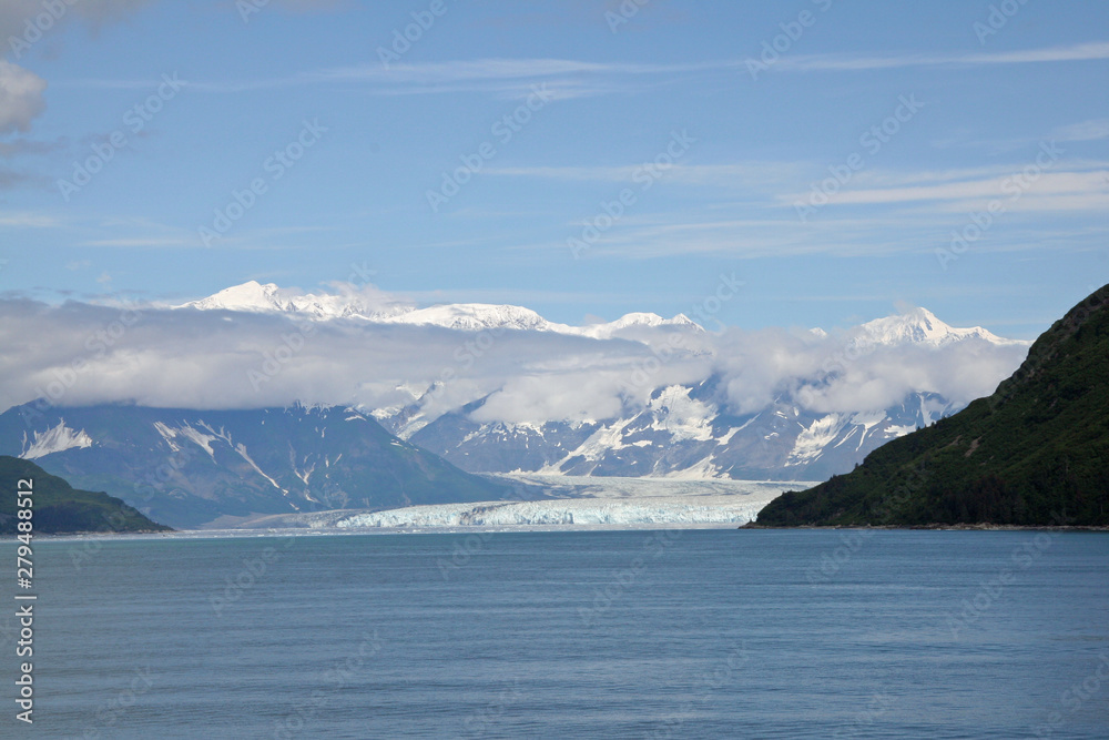 Hubbard Glacier and Yakutat Bay, Alaska, in summer