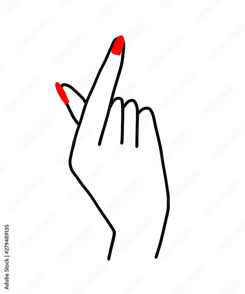 指ハート Stock Illustration Adobe Stock