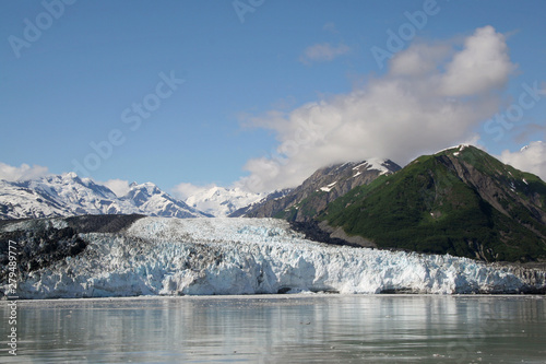Turner Glacier and surrounding mountains in Disenchantment Bay, Alaska.