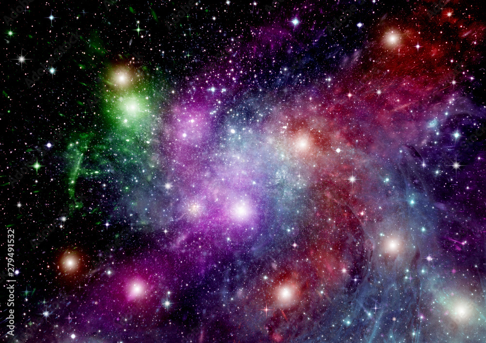 galaxy in a free space. 3D rendering galaxy in a free space. 3D rendering