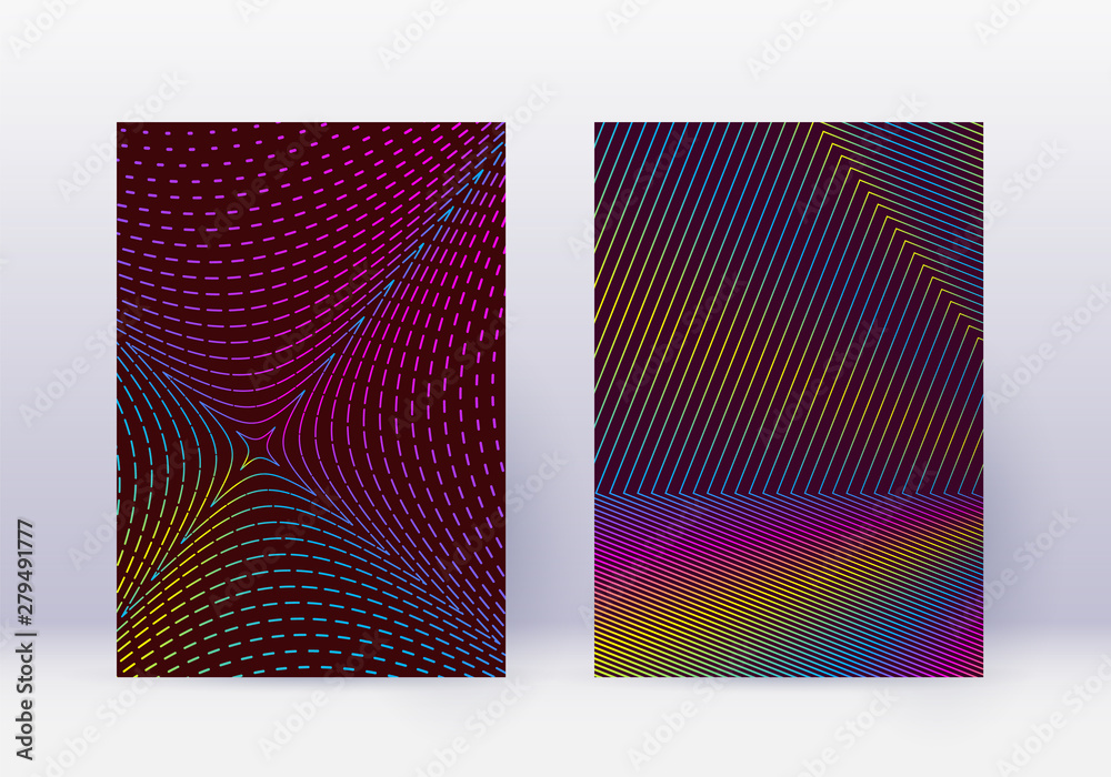 Cover design template set. Abstract lines modern b Cover design template set. Abstract lines modern b