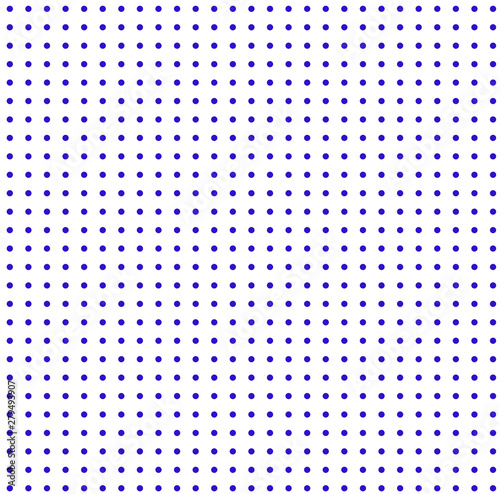 Blue dots  on white backdrop 