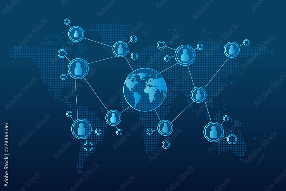 Global network connection people. Social network concept. business. internet. Global network connection people. Social network concept. business. internet.