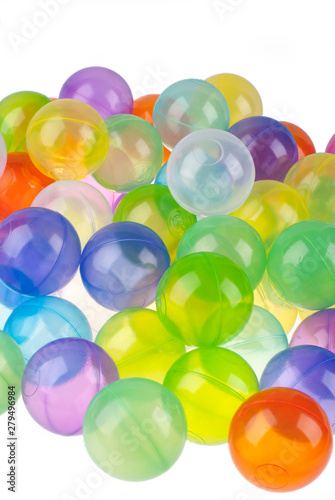 bunte vielfältige Kugeln als Mischung 