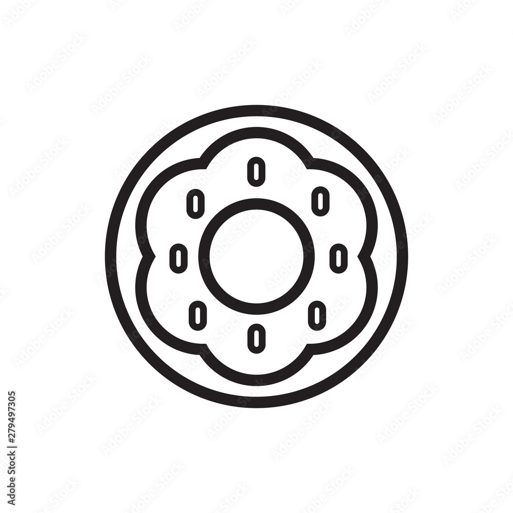 doughnut icon vector flat design doughnut icon vector flat design