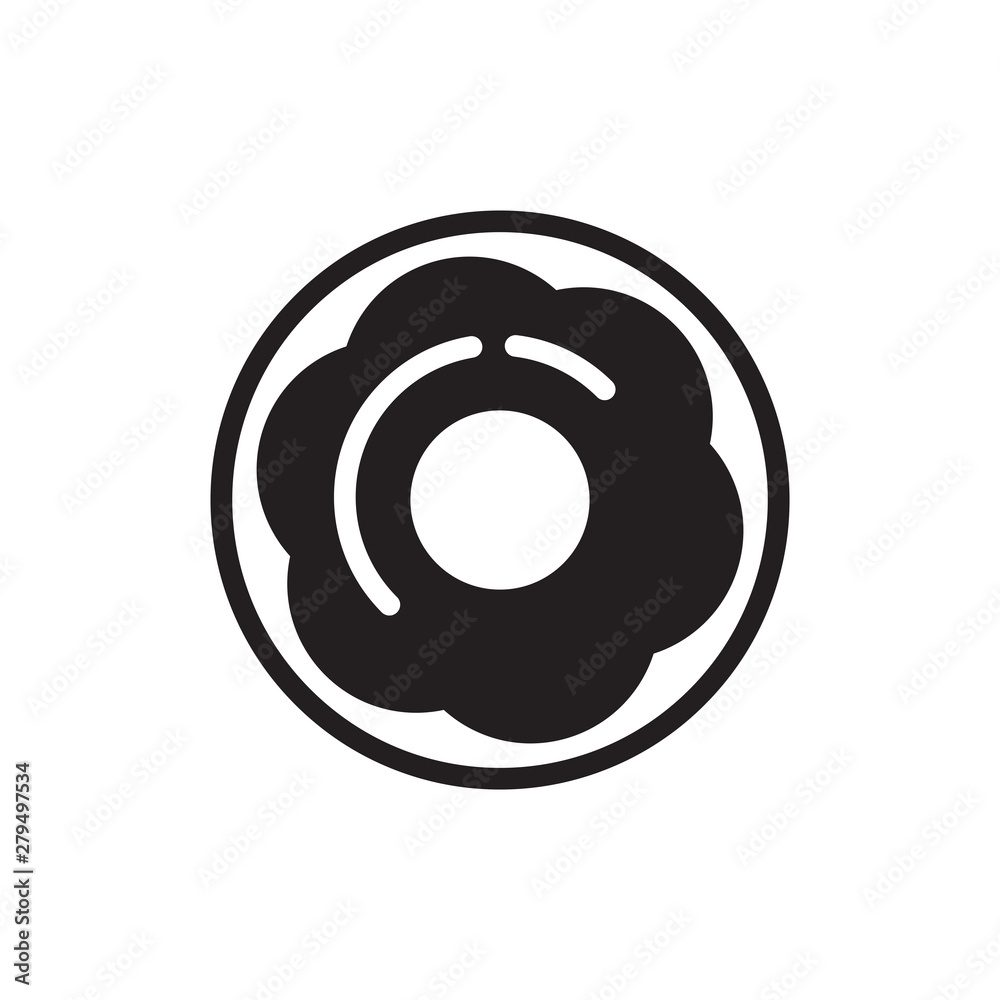 doughnut icon vector flat design doughnut icon vector flat design