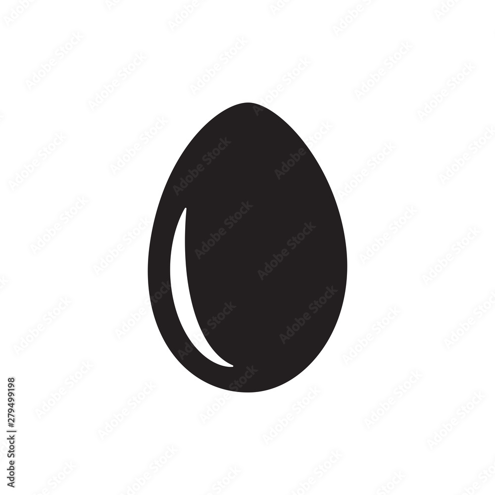 egg icon vector flat design