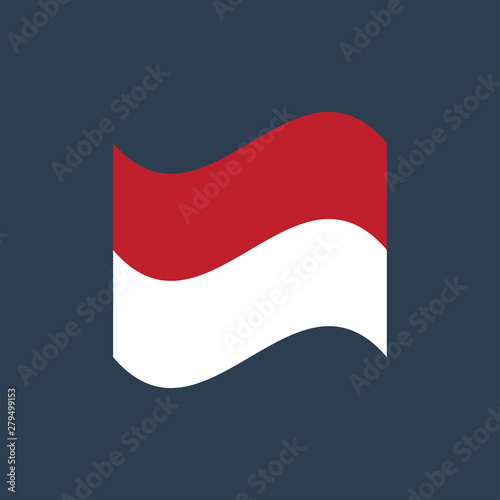 Free Download vector illustration of Indonesia flag sign symbol - GFXLoad
