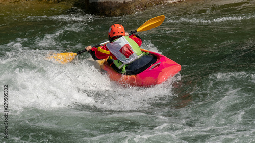 kayaker in the rapids