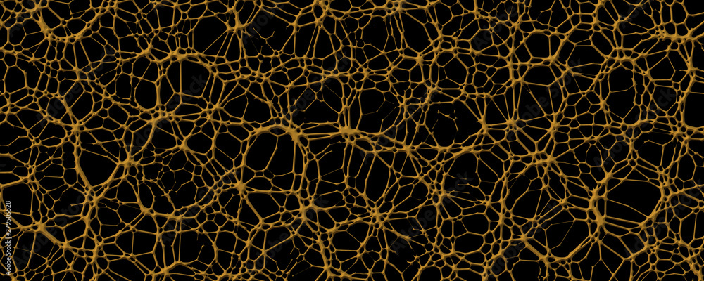 Flat abstract golden vessels background Flat abstract golden vessels background