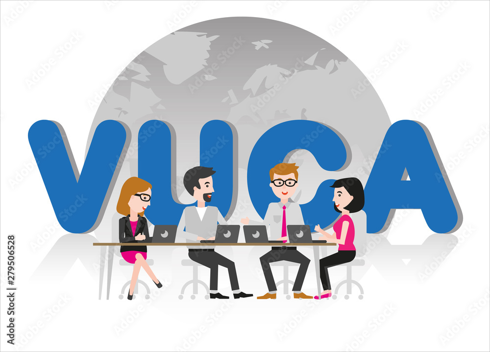 Business team in VUCA world Business team in VUCA world