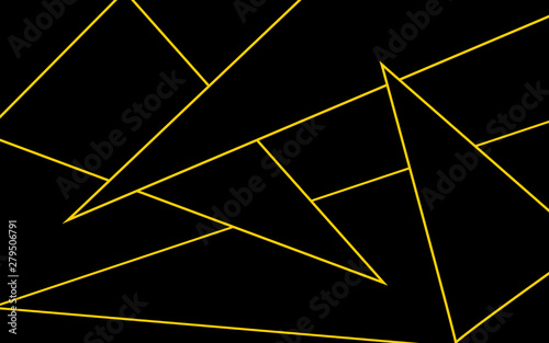 Illustration. A background consisting of black triangles with gold borders.