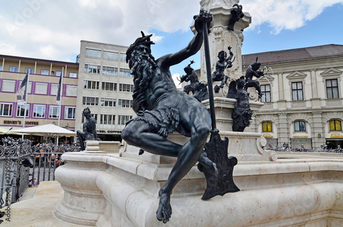 Figur der Lech, Augustusbrunnen, Augsburg photo