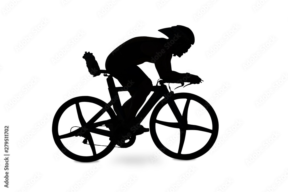 Fototapeta premium Cycling silhouette