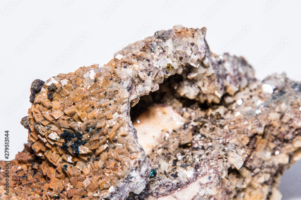 Chalcopyrite pyrite piece containing high amounts of copper ore isolated