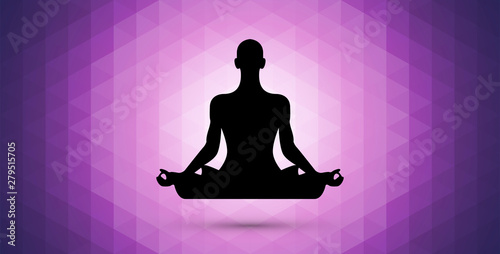 meditazione, yoga, fiore di loto