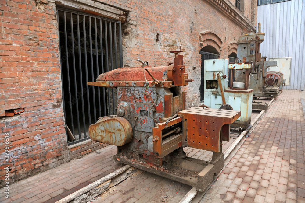 abandoned mechanical equipment