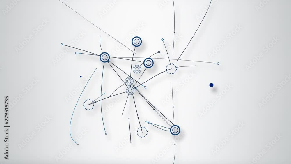 Business Growth Network Concept with Digital Data