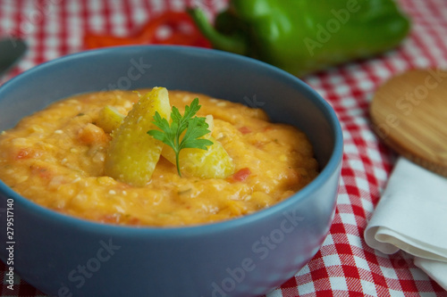  Brazilian regional food named Pirão de Maxixe (Maxixe is a traditional Fruit from Cerrado) photo