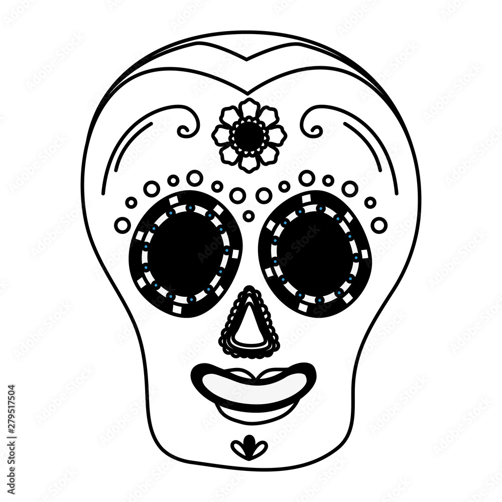 Fototapeta premium day of the dead celebration skull