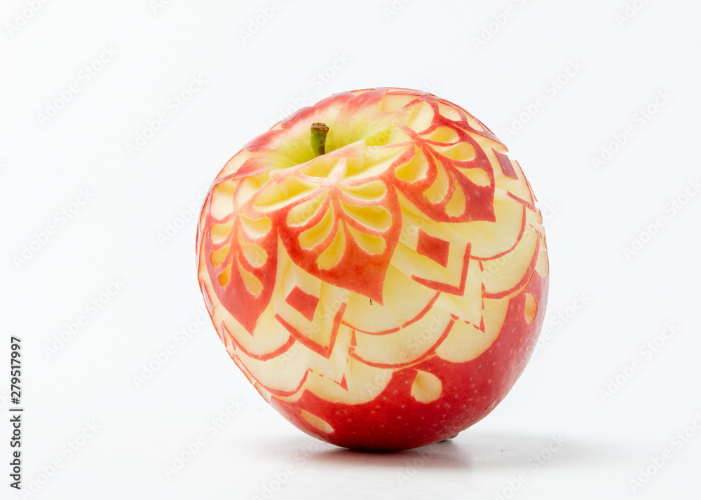 red and green apples carving from angkana red and green apples carving from angkana