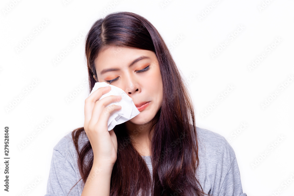 Expression concept. Beautiful woman cry or shed tears and use tissue paper wipe tears. Attractive beautiful asian girl feel sad when husband told her for divorce or she has lost thing that she love it Expression concept. Beautiful woman cry or shed tears and use tissue paper wipe tears. Attractive beautiful asian girl feel sad when husband told her for divorce or she has lost thing that she love it