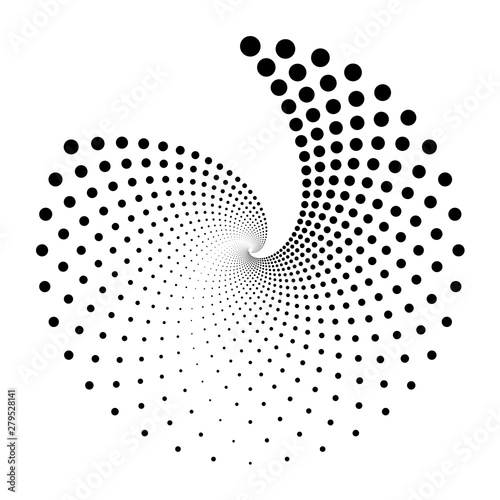 Design spiral dots backdrop