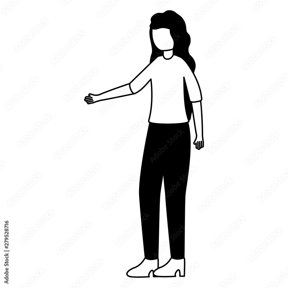 beautiful young woman avatar character beautiful young woman avatar character